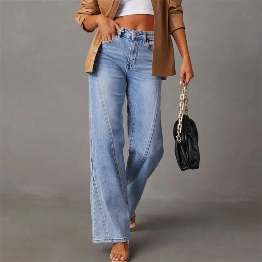 Damskie Jeansy Wide Leg
