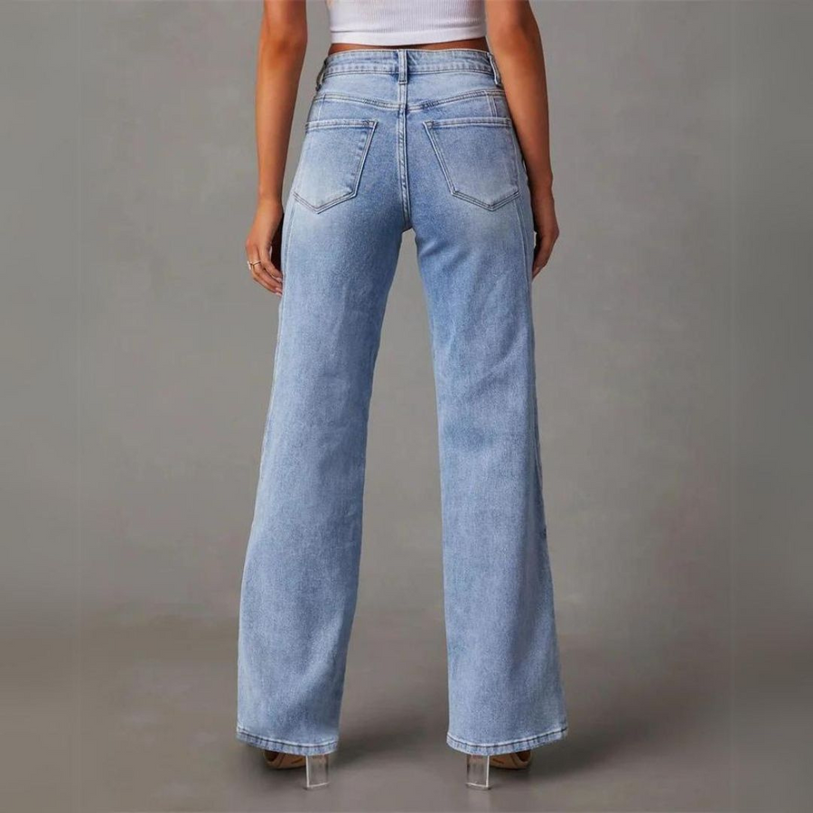 Damskie Jeansy Wide Leg