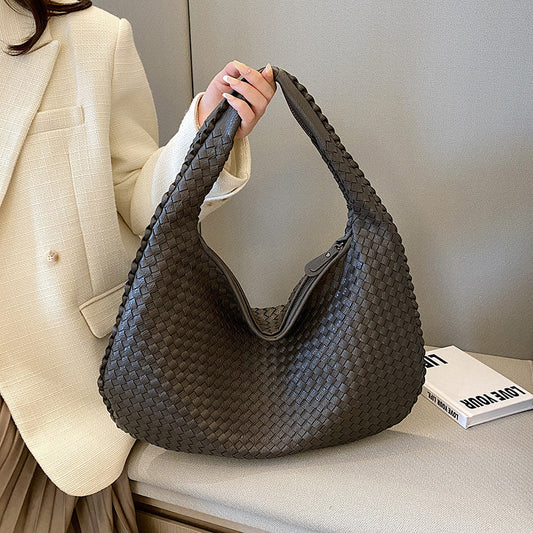 Elegancka Torebka Damska z Woven Materiału