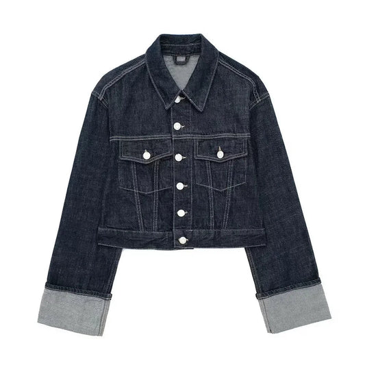 Stylowa damska kurtka jeansowa